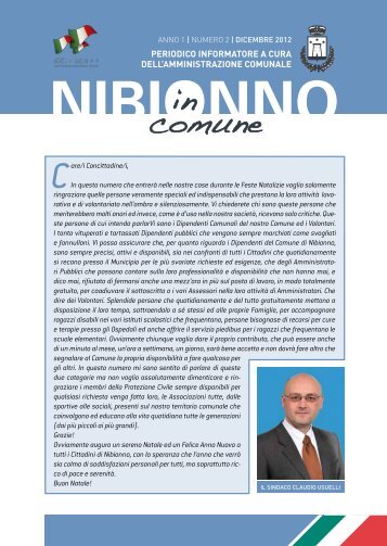 NIBIONNO IN COMUNE NR. 2 - DICEMBRE 2012.pdf - Comune di ...