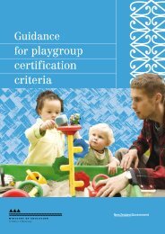 Guidance for playgroup certification criteria - ECE Lead - Early ...