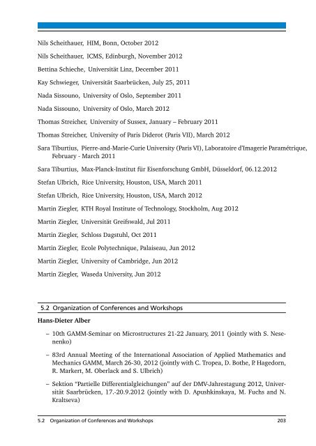 Biannual Report - Fachbereich Mathematik - Technische UniversitÃ¤t ...