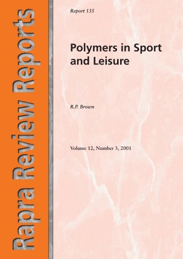 Polymers in Sport and Leisure