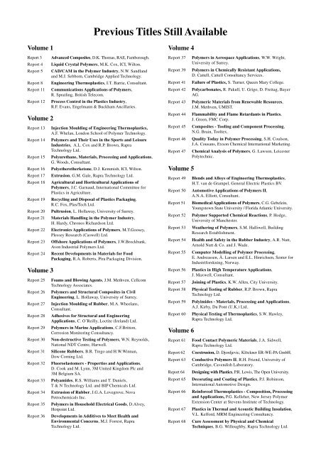 Polymers in Sport and Leisure