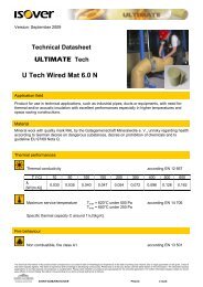 2009-09 Technical datasheet_U Tech Wired mat 6-0 N - Isover