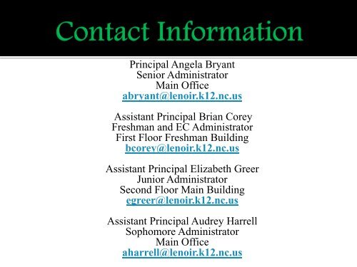 Students - Lenoir County Public Schools