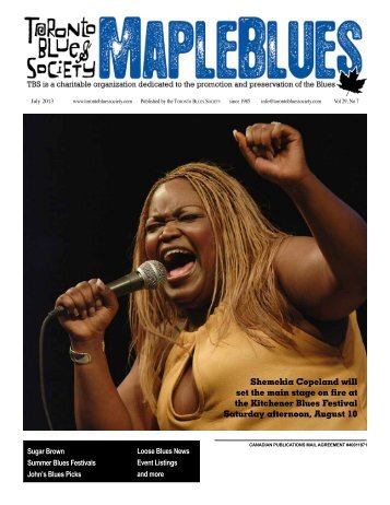 July 2013 - Toronto Blues Society