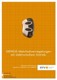 GENIUS Mehrfachverriegelungen mit elektronischem Antrieb.