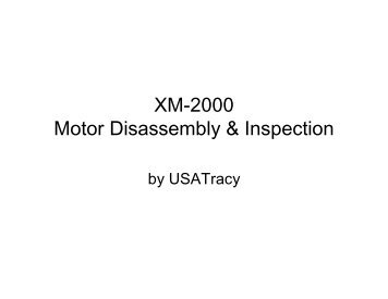 XM-2000 Motor Disassembly & Inspection - V is for Voltage