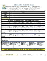 EROSION SILTATION CONTROL PERMIT - City of Sarasota