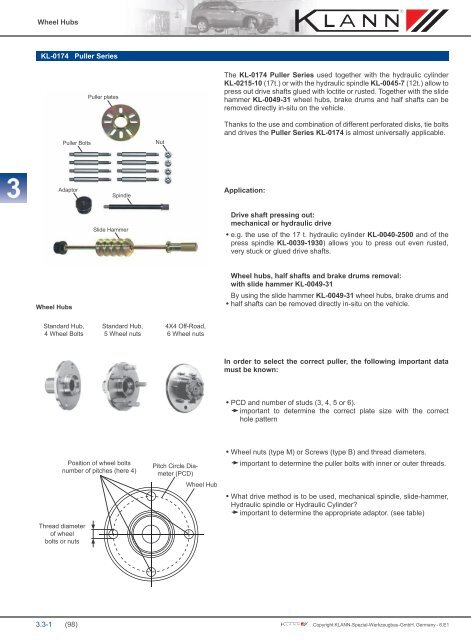 E.g. Wheels, Bearings, Hubs, Drive Shafts, Etc.