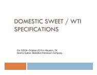 DOMESTIC SWEET / WTI SPECIFICATIONS - Coqa-inc.org