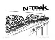 oNeTrak Manual - NTRAK Modular Railroading Society, Inc.