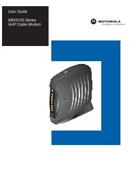 User Guide SBV5120 Series VoIP Cable Modem - Optimum