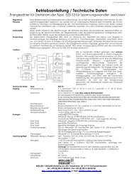 Betriebsanleitung / Technische Daten EZD S3 (PDF-Dokument)