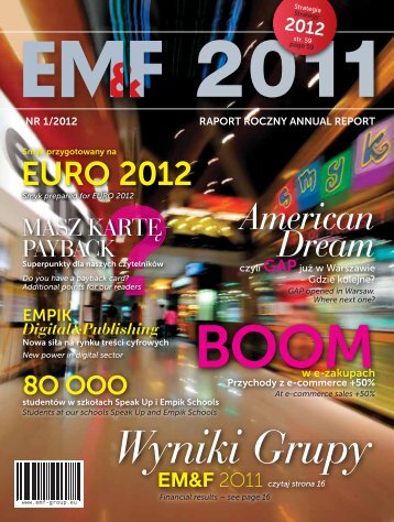Raport Roczny 2011 - Empik Media & Fashion