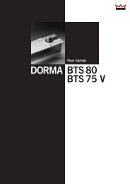 BTS80 BTS 75 V DORMA - BW Hardware