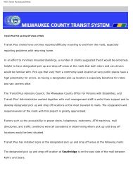 Transit Plus pick-up/drop-off areas at malls - Milwaukee County ...