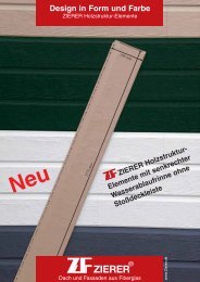 ZF Zierer Holzstruktur-Elemente Prospekt