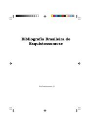 Bibliografia brasileira sobre esquistossmose ... - PIDE/FIOCRUZ