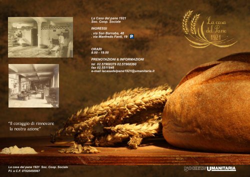 brochure casa del pane