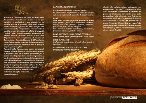 brochure casa del pane