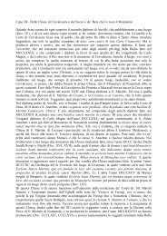 Capo III - Delle Chiese di Crevalcuore e del Secco e de' Beni ... - TSC