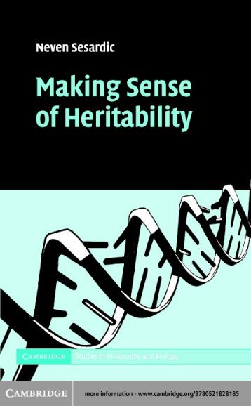Making Sense of Heritability