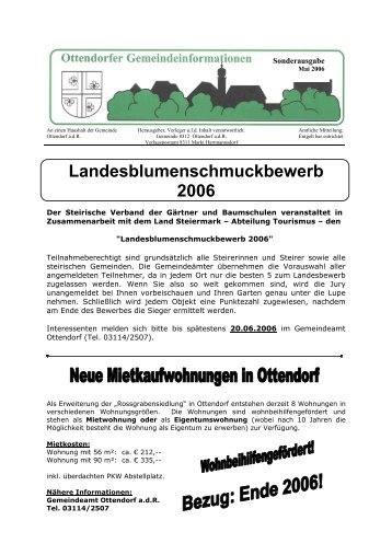 Sonderausgaben Mai 2006 - Ottendorf an der Rittschein
