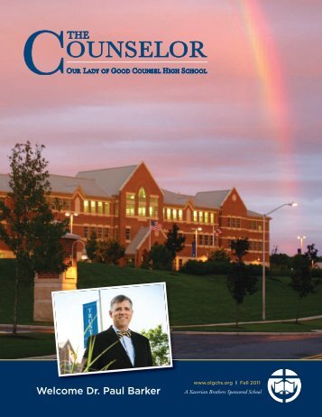 Welcome Dr. Paul Barker - Our Lady of Good Counsel High School