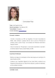Curriculum Vitae - conservarcal - LNEC