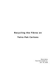 Recycling the fibres on tetra pak cartons - Eko paket