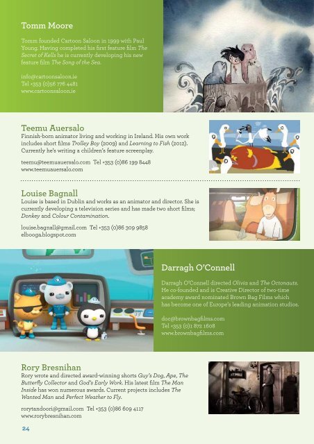 Animated in Ireland Brochure 2012 - Irish Film Board