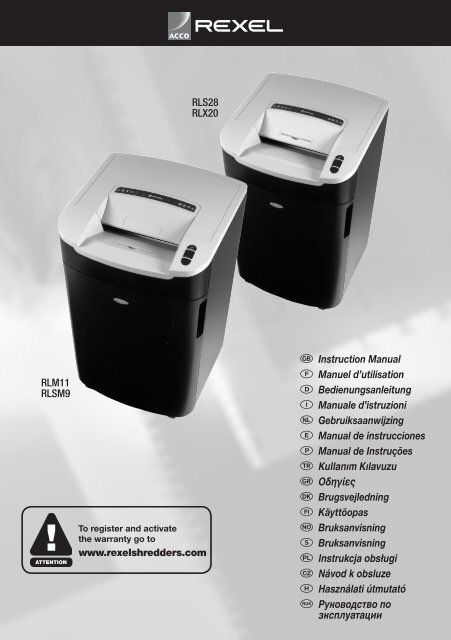 RLM11 RLSM9 RLS28 RLX20 G Instruction Manual F ... - ÃŽÂ ÃŽÂ»ÃŽÂ±ÃŽÂ¯Ã