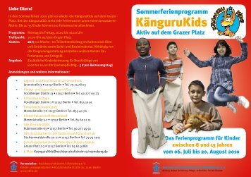 Das Ferienprogramm fÃ¼r Kinder zwischen 8 und 13 ... - Berlin.de