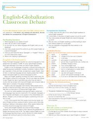 English Globalization Debate - Language Magazine