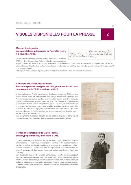 dossier de Presse - MusÃ©e des lettres et manuscrits