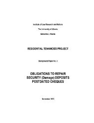 OBLIGATIONS TO REPAIR SECURITY (Damage) DEPOSITS ...