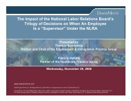 Rev_DM NLRB .PPT - Duane Morris LLP