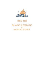 anno 2006 bilancio di esercizio e bilancio sociale - Milano ...
