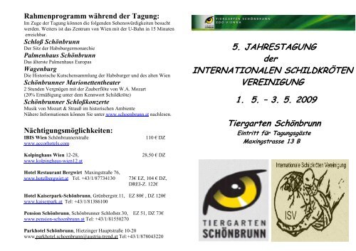 Programm der Jahrestagung 2009 der ISV - VET-MAGAZIN.com