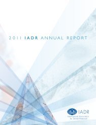 2011 IADR ANNUAL REPORT - IADR/AADR