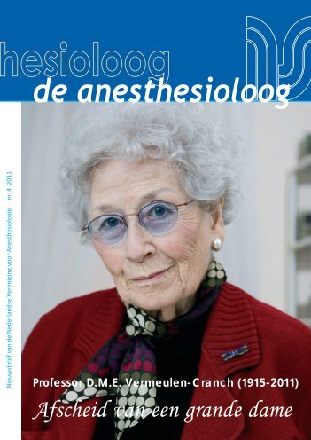 nr 4 2011.pdf - Nederlandse Vereniging voor Anesthesiologie