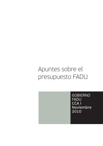 CCA I.pdf - Facultad de Arquitectura, DiseÃ±o y Urbanismo