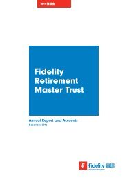 Annual Report and Accounts - Fidelity Investments