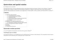 Quaternions and spatial rotation - UJEP