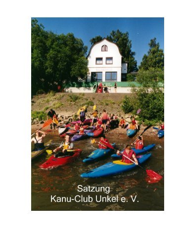 SATZUNG DES KANU-CLUB-UNKEL e