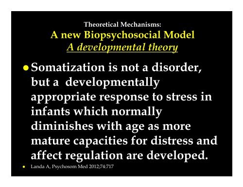 Neurobiology of Somatization