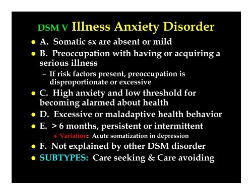 Neurobiology of Somatization