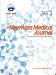 Tam Metin PDF (5779 KB) - Marmara Medical Journal