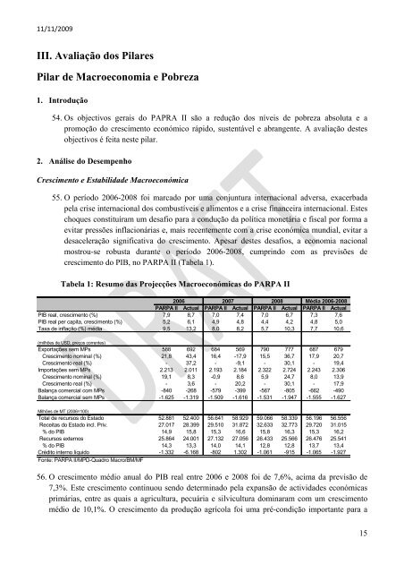 46-RelatÃ³rio de AvaliaÃ§Ã£o do Impacto PARPA II.pdf - UNICEF ...