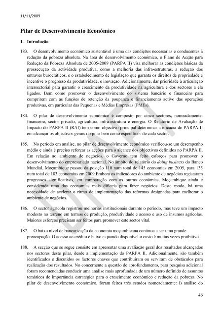 46-RelatÃ³rio de AvaliaÃ§Ã£o do Impacto PARPA II.pdf - UNICEF ...