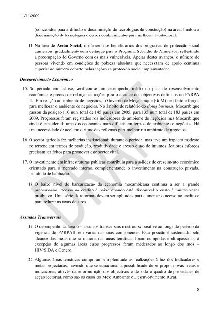 46-RelatÃ³rio de AvaliaÃ§Ã£o do Impacto PARPA II.pdf - UNICEF ...